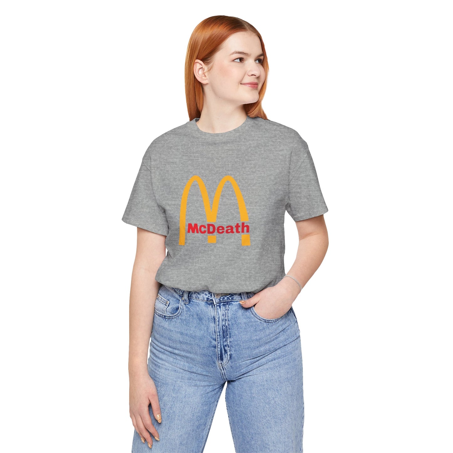 McDeath Famous Brands Parodies 100% Cotton Unisex Tees Humorous T-Shirts Sugar Fast Food Diabetes Cancer Unhealthy Healthy Fat Heart