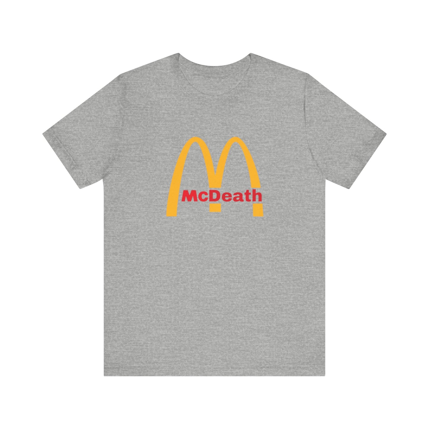 McDeath Famous Brands Parodies 100% Cotton Unisex Tees Humorous T-Shirts Sugar Fast Food Diabetes Cancer Unhealthy Healthy Fat Heart