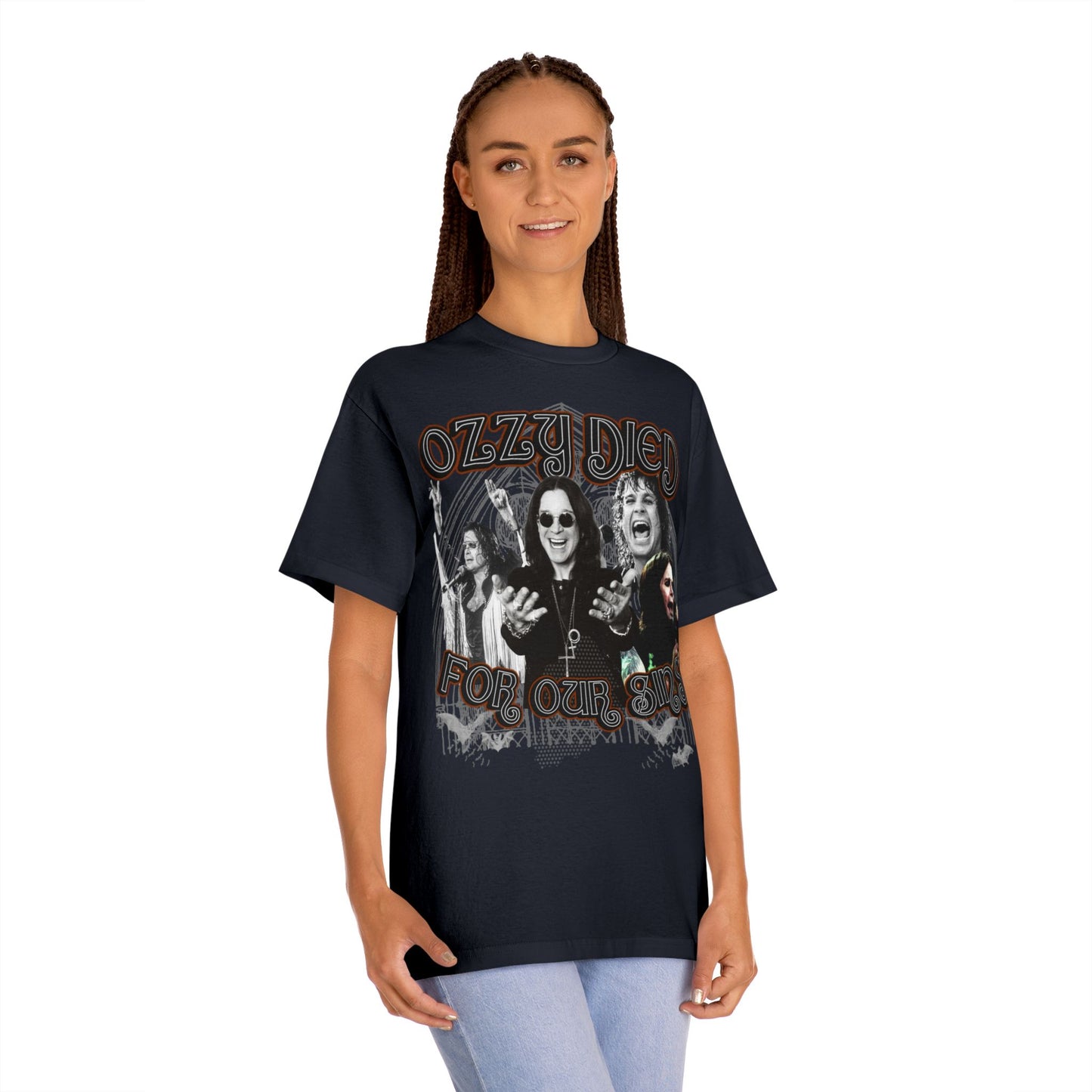 Ozzy Died For Our Sins – Black Heavy Metal Messiah Tee