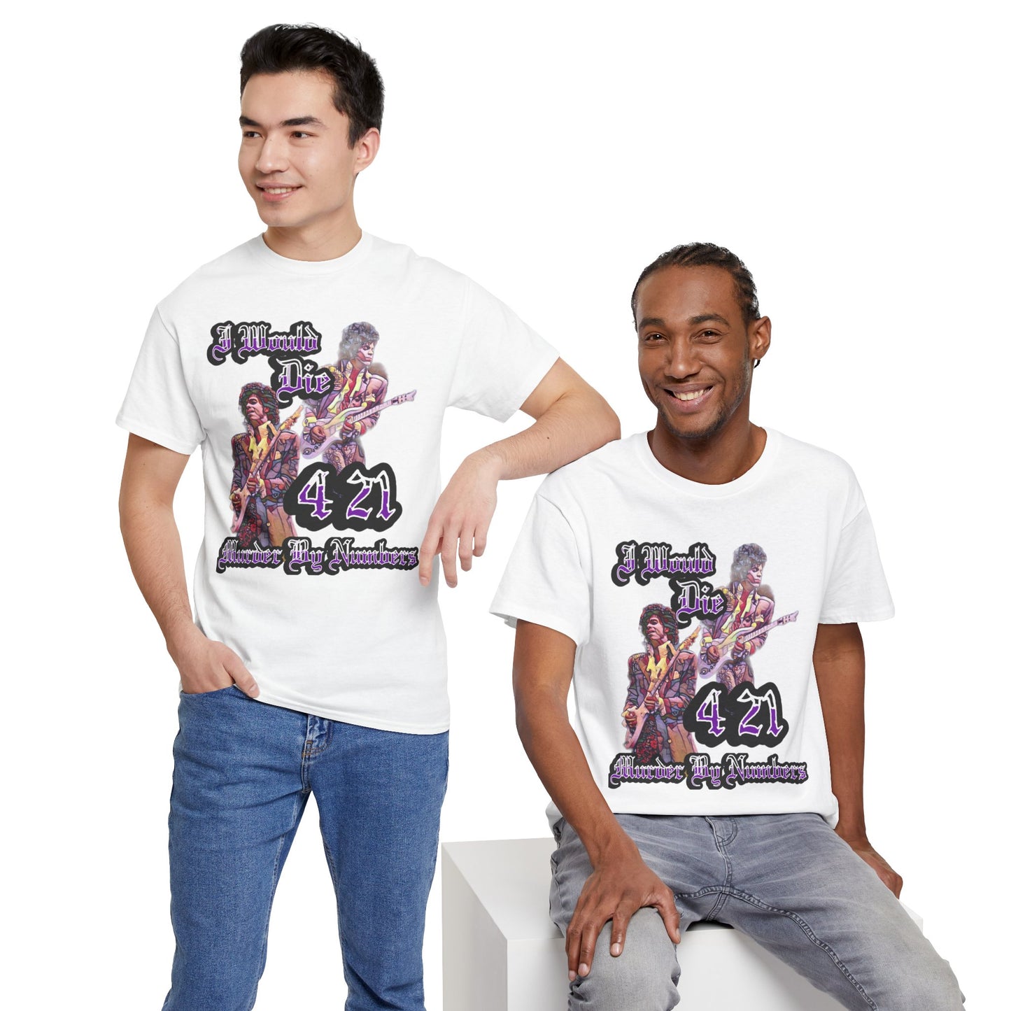 I WOULD DIE 4/21 Murder By Numbers T-Shirt, Purple, Purple Rain, Purple Reign, Minnesota, The Symbol, Prince, Royalty