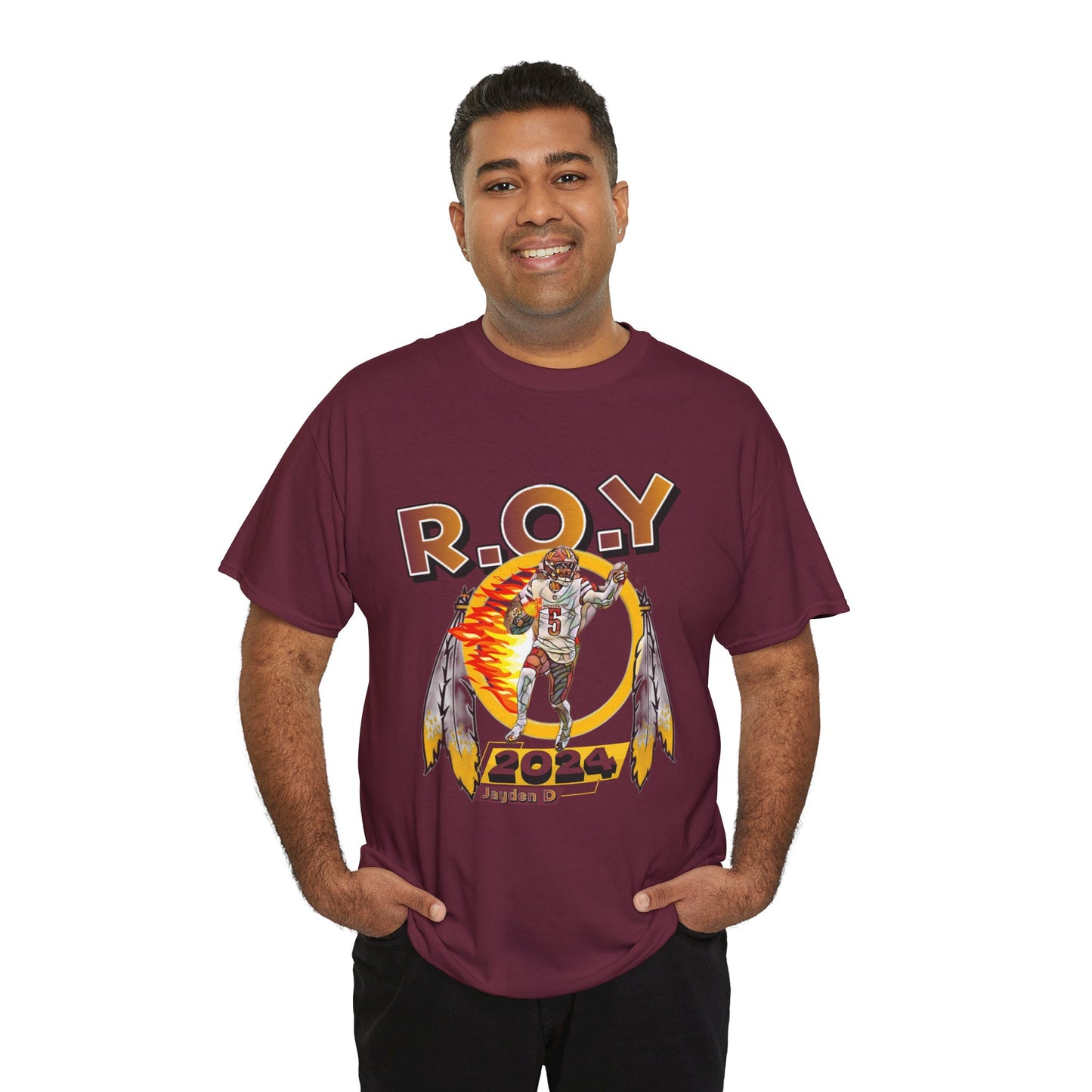 R.O.Y Washington Football qb jayden t-shirt, rookie of the year, washington dc, qb, R.O.Y, district of columbia, the capitol, mvp