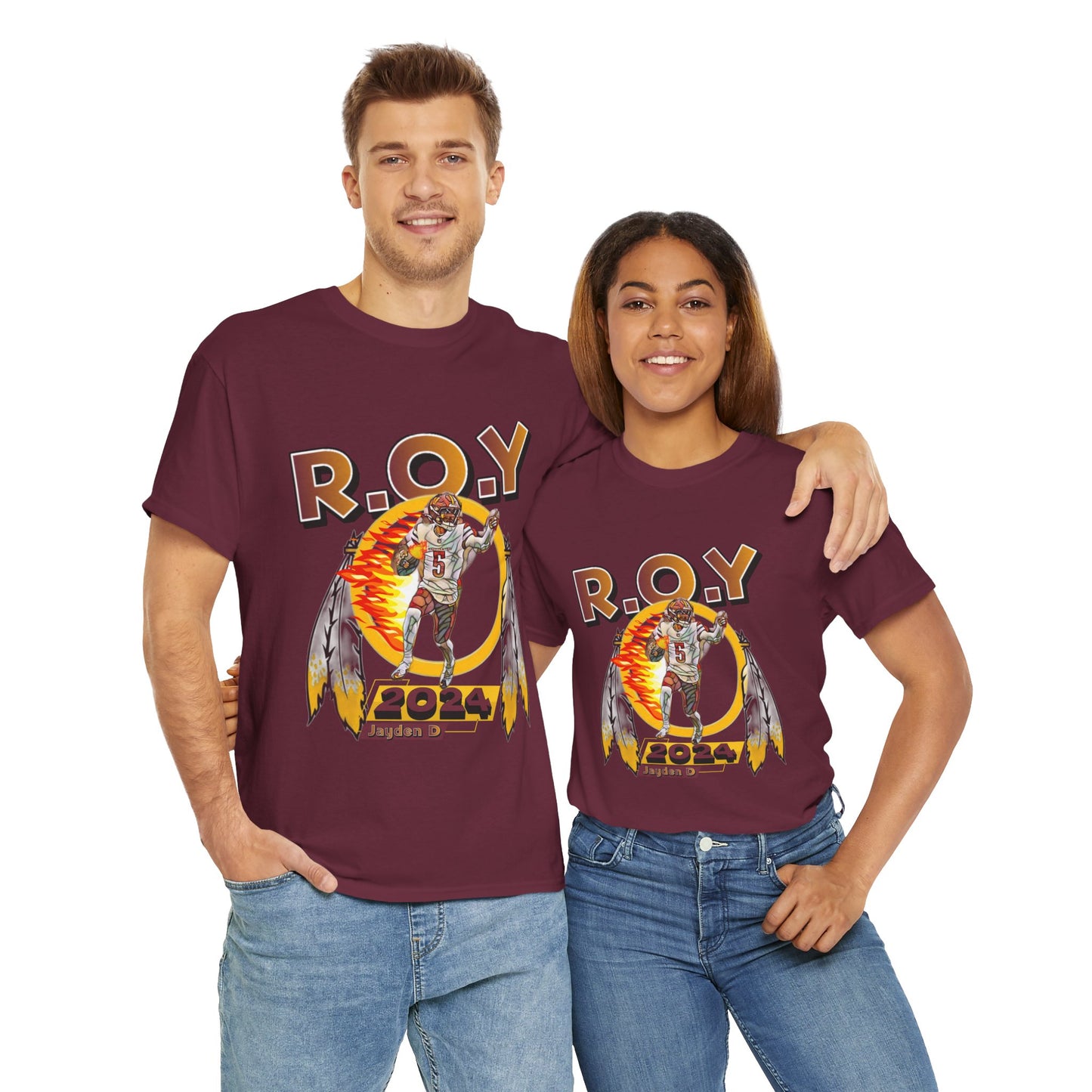 R.O.Y Washington Football qb jayden t-shirt, rookie of the year, washington dc, qb, R.O.Y, district of columbia, the capitol, mvp