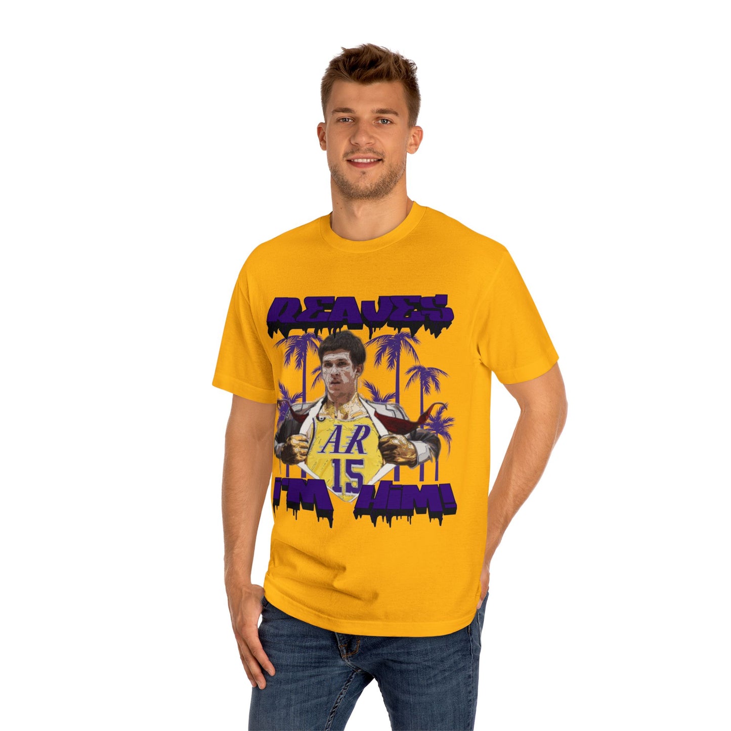 Reaves IM HIM! Classic Tee Gold - Basketball Fan Shirt, Gift for NBA Lovers, Sports Merchandise, Graphic Tee, Streetwear, Los Angeles