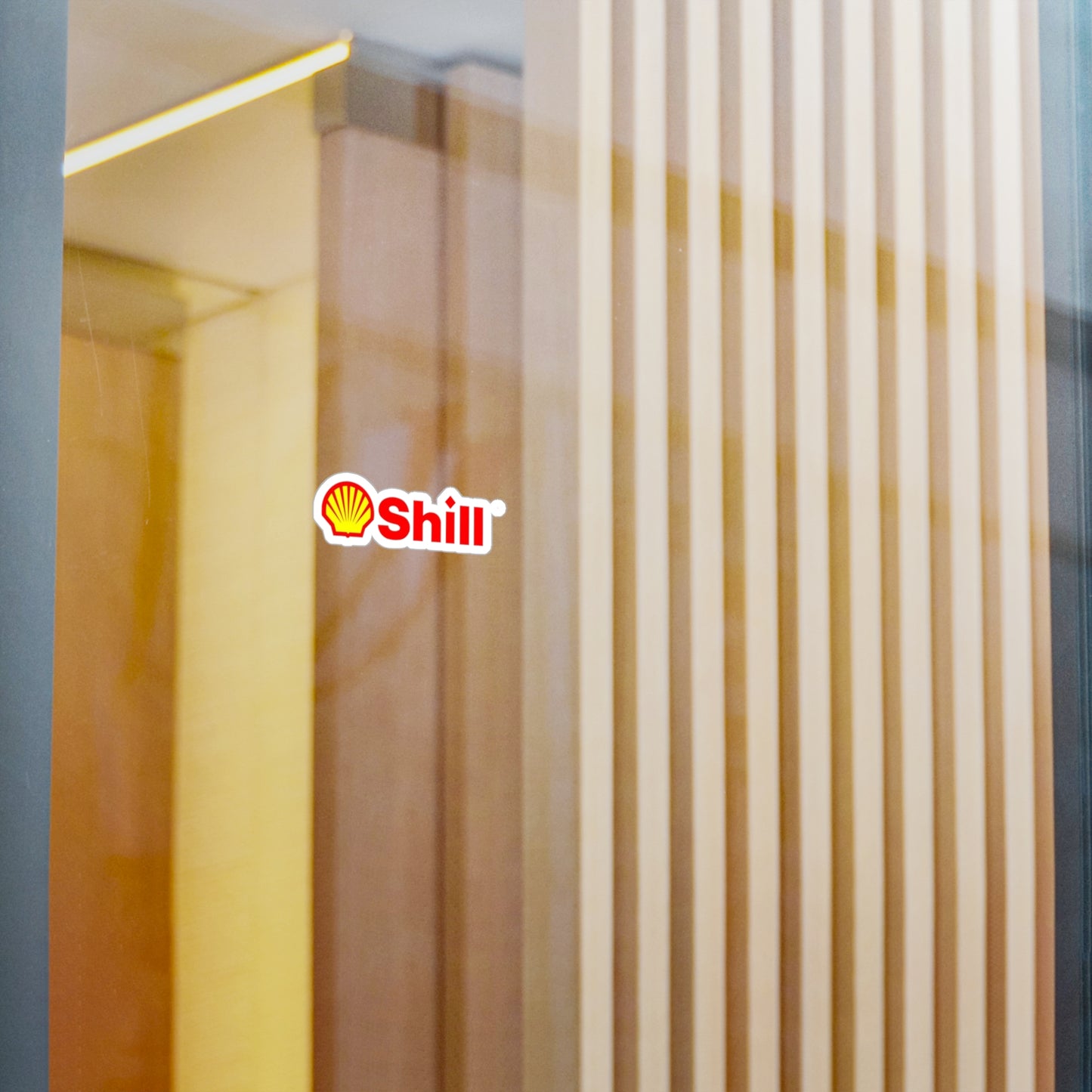 Shill Sticker Funny Gas Station Satire Inspired Designs Kiss-Cut Vinyl Decals Parodies Famous Brands Gifts Spoof Overpriced Gas Monopoly