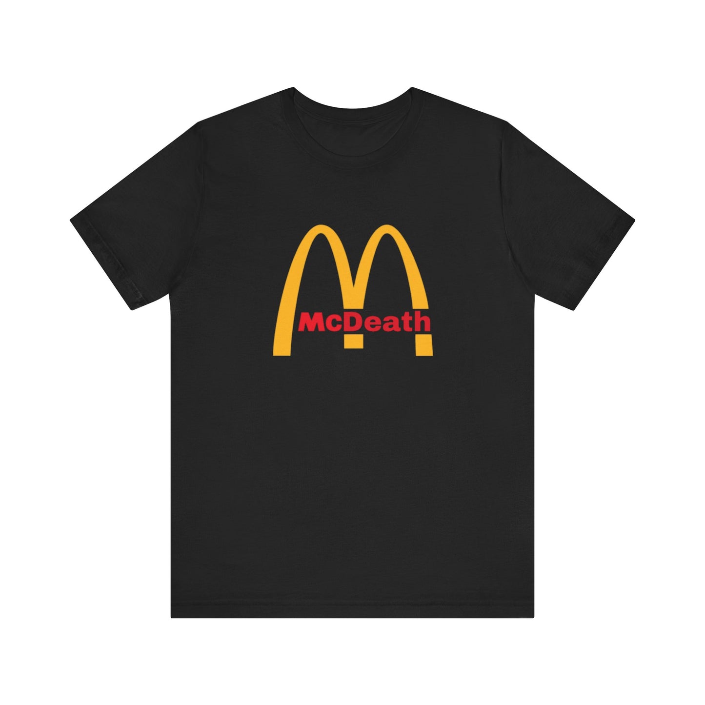 McDeath Famous Brands Parodies 100% Cotton Unisex Tees Humorous T-Shirts Sugar Fast Food Diabetes Cancer Unhealthy Healthy Fat Heart