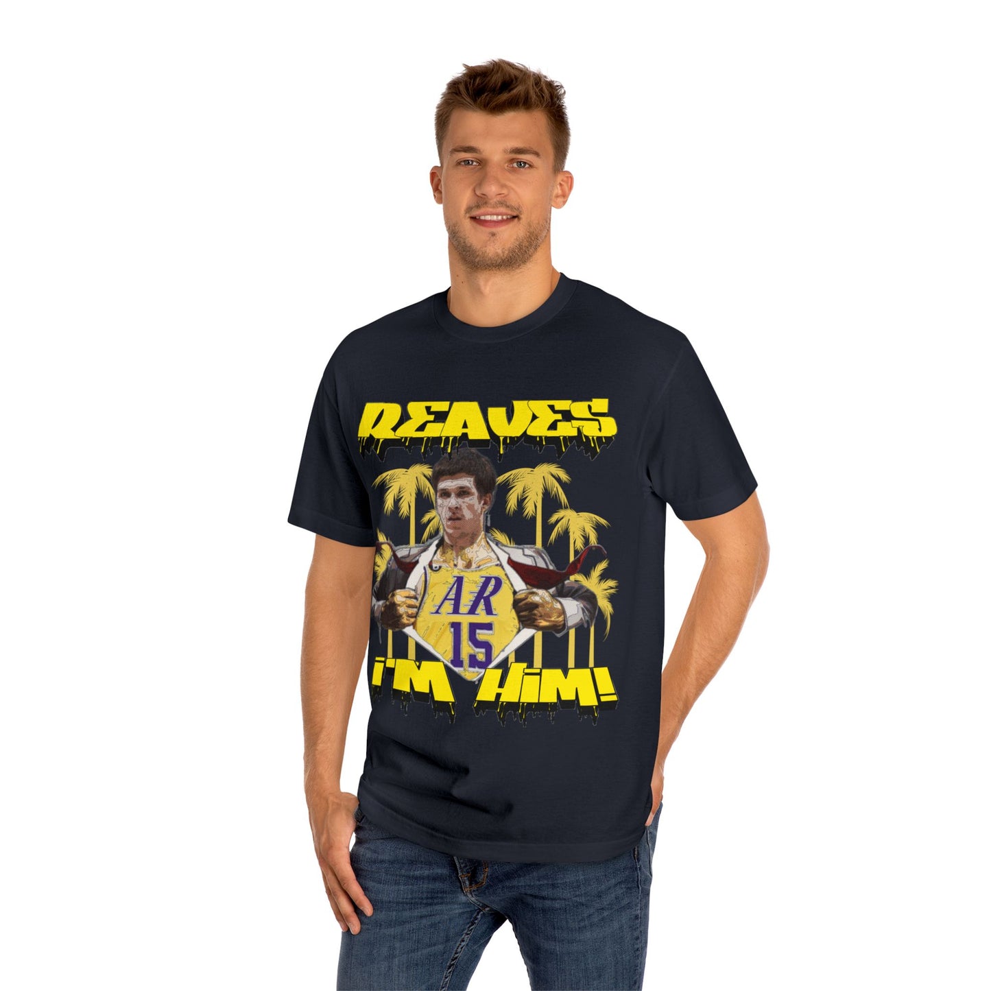 Reaves Im Him! Classic Tee Black - Basketball Fan Shirt, Gift for NBA Lovers, Sports Merchandise, Graphic Tee, Streetwear, Los Angeles