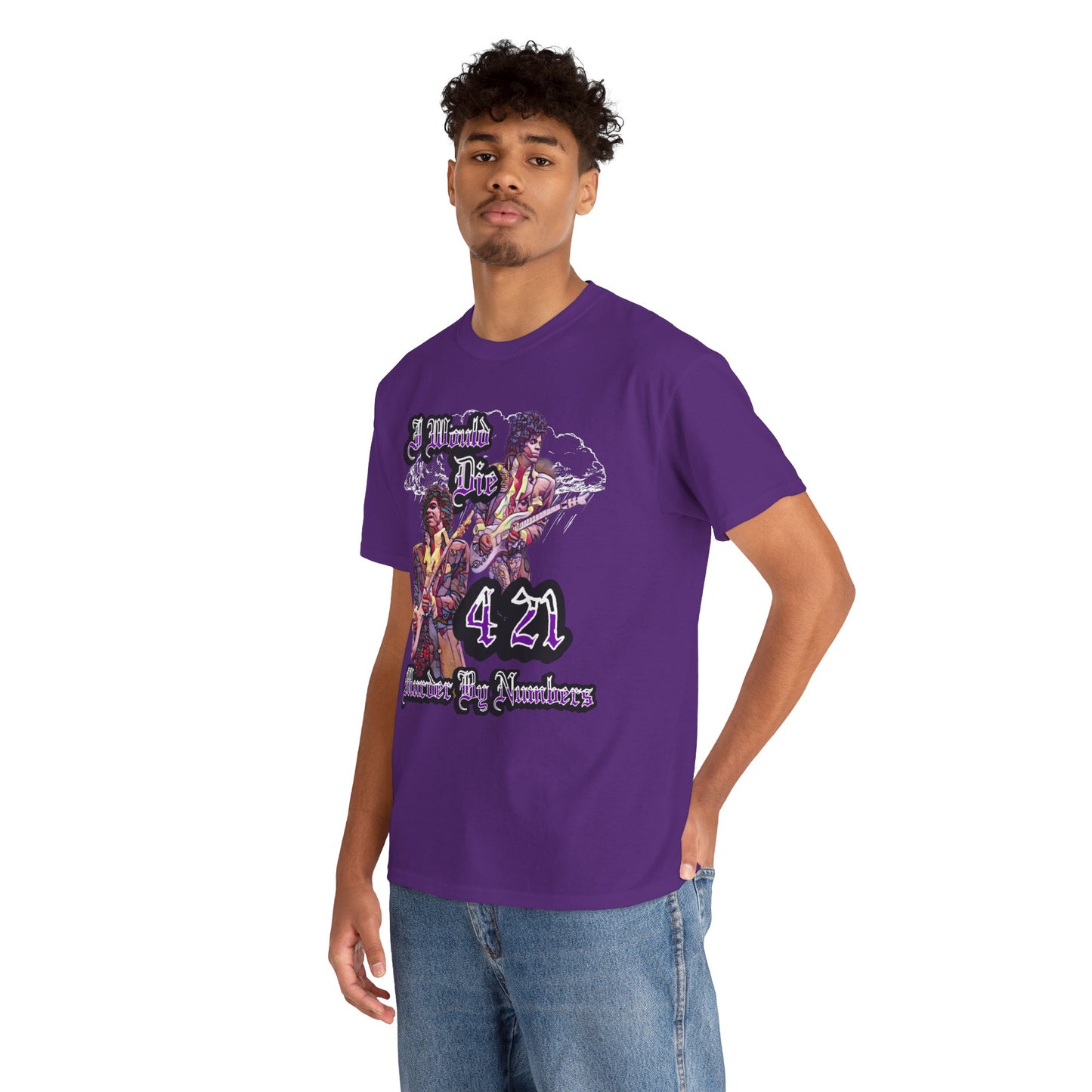 I WOULD DIE 4/21 Murder By Numbers T-Shirt, Purple, Purple Rain, Purple Reign, Minnesota, The Symbol, Prince, Royalty