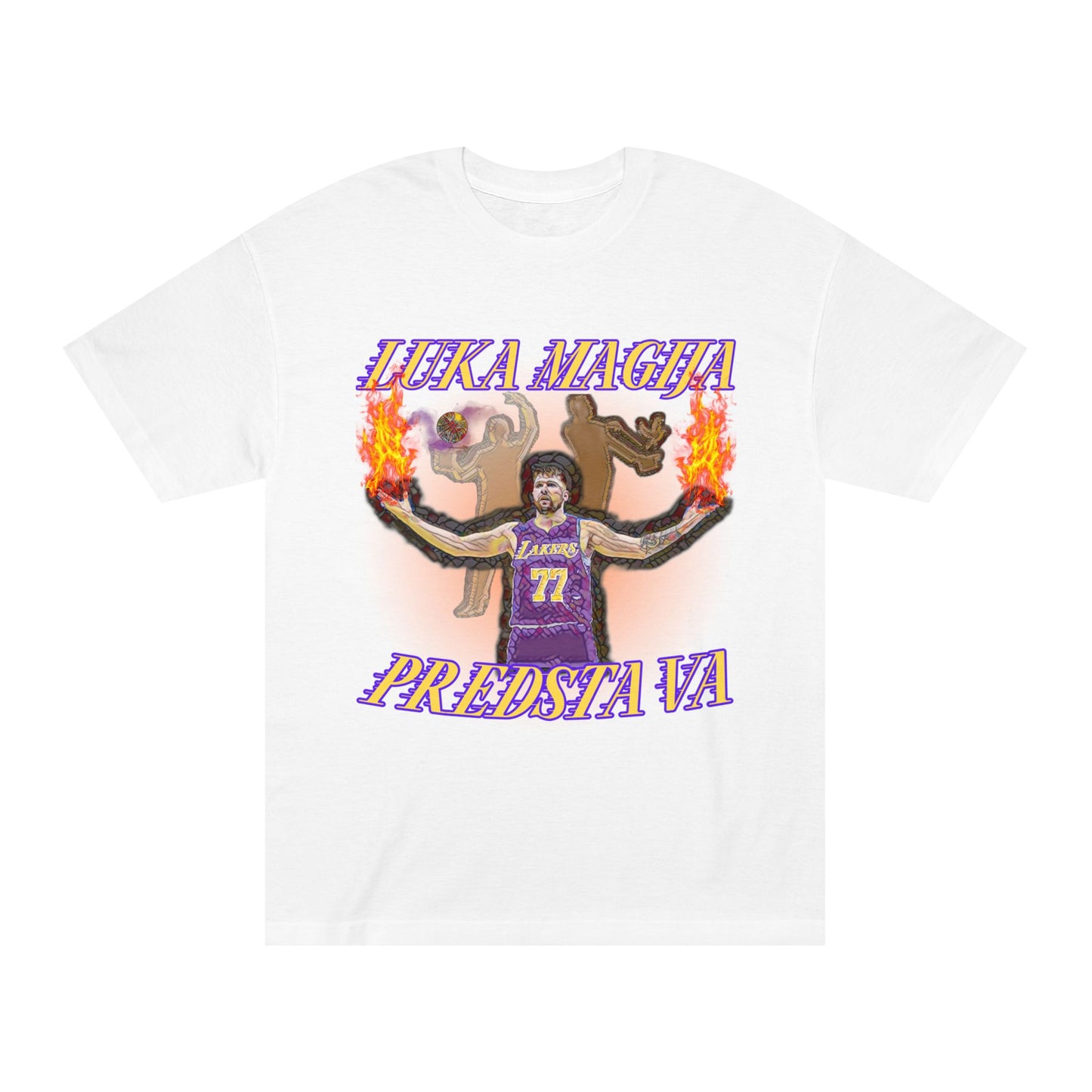 Luka Magic Showtime Unisex Classic Tee - Basketball Fan Shirt, Gift for NBA Lovers, Sports Merchandise, Graphic Tee, Streetwear, Los Angeles