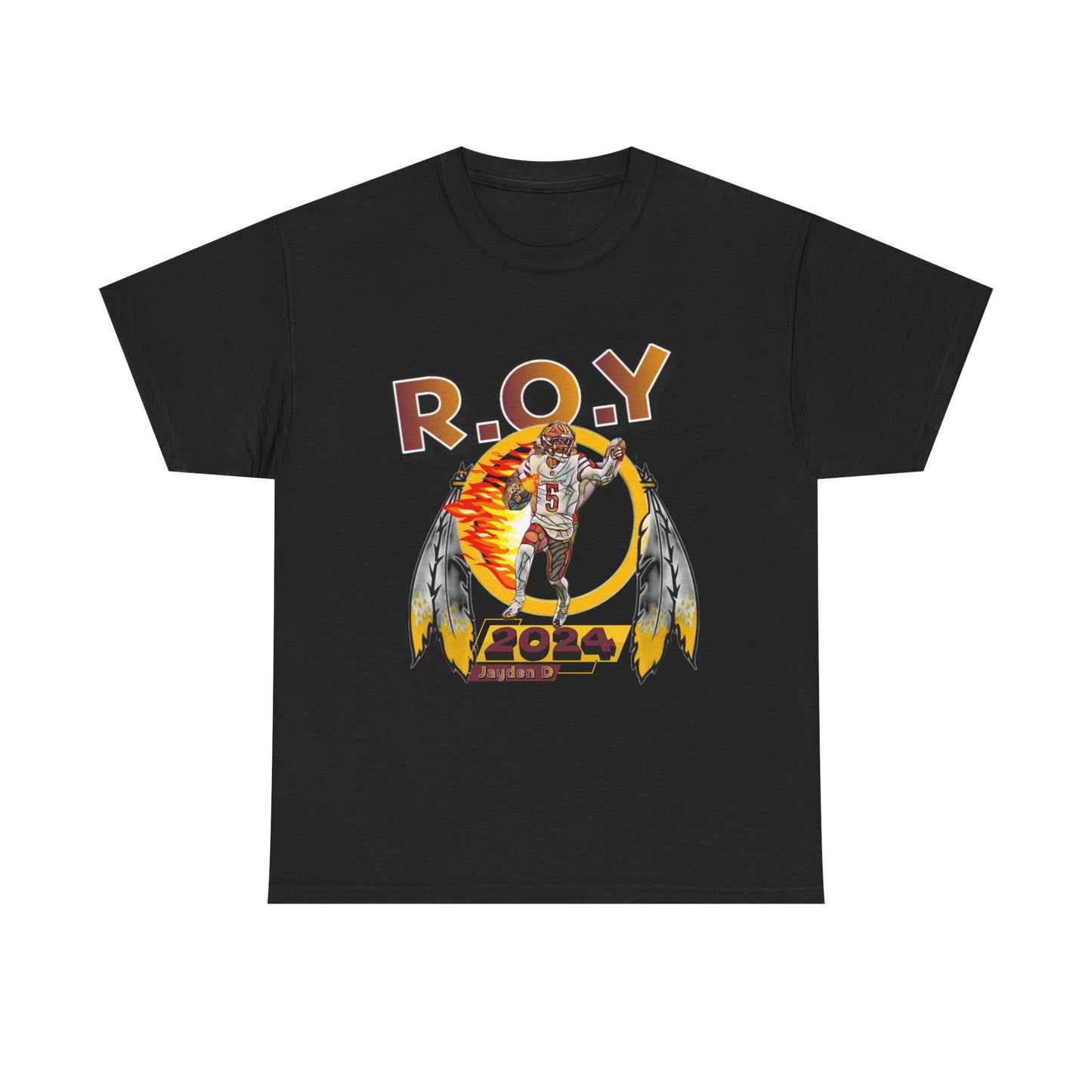 R.O.Y Washington Football qb jayden t-shirt, rookie of the year, washington dc, qb, R.O.Y, district of columbia, the capitol, mvp