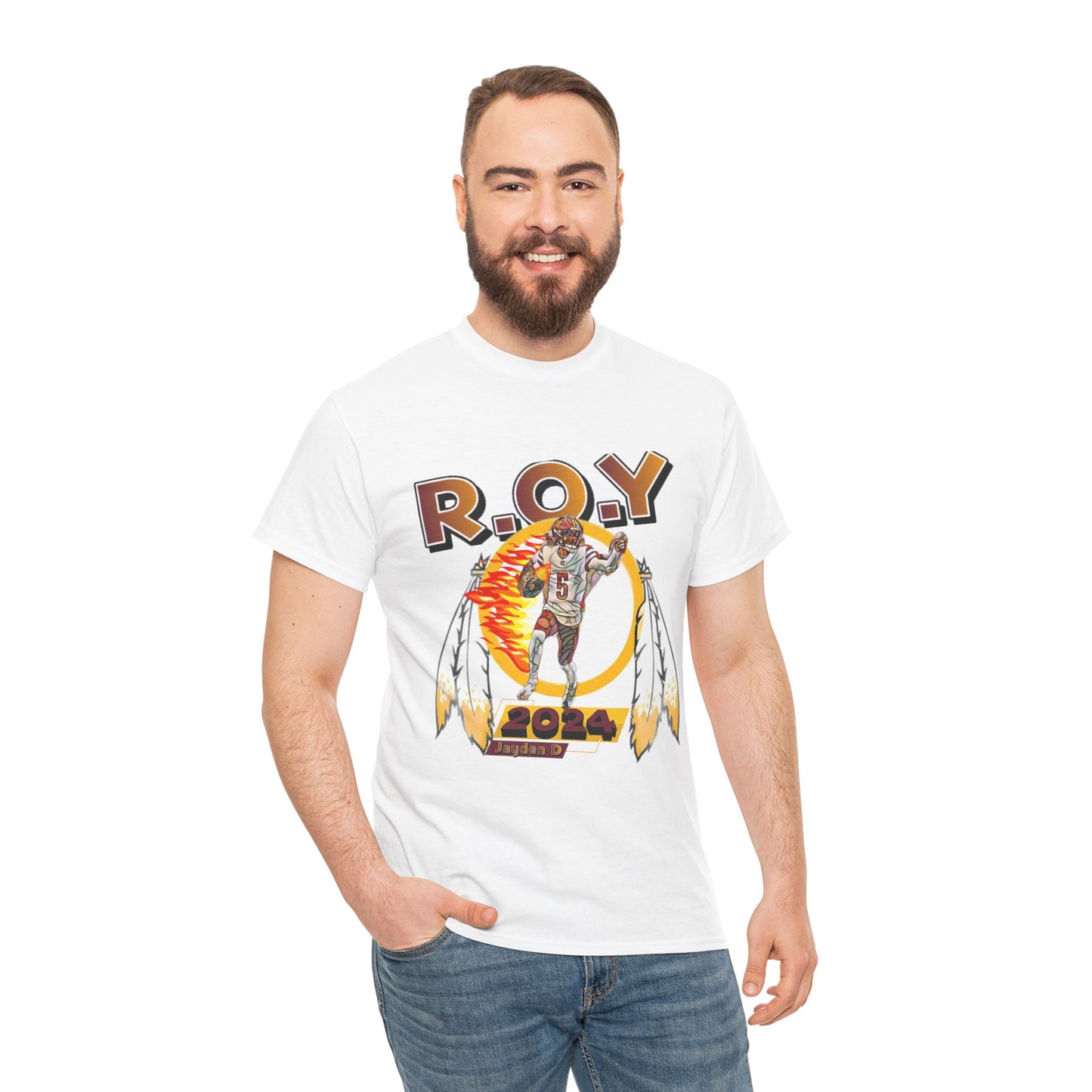 R.O.Y Washington Football qb jayden t-shirt, rookie of the year, washington dc, qb, R.O.Y, district of columbia, the capitol, mvp