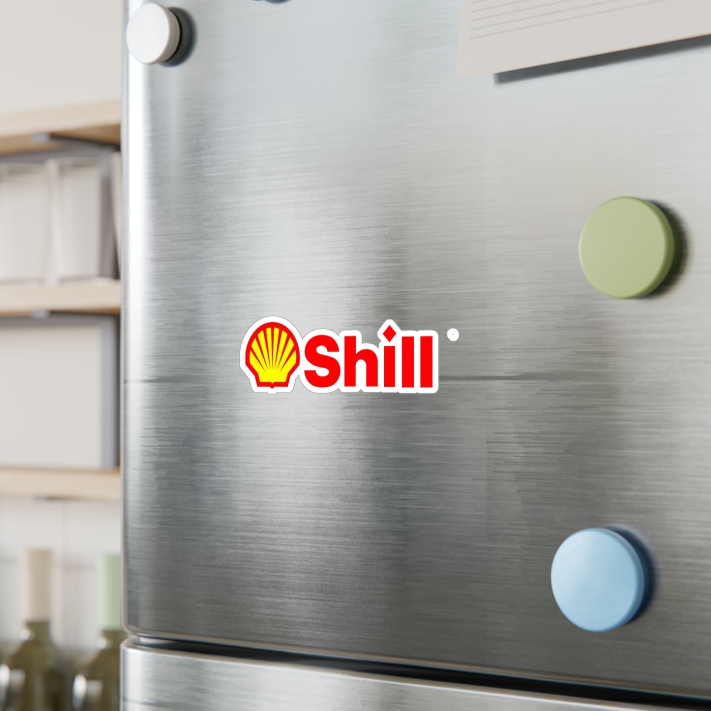 Shill Sticker Funny Gas Station Satire Inspired Designs Kiss-Cut Vinyl Decals  Parodies Famous Brands Gifts Spoof Overpriced Gas Monopoly