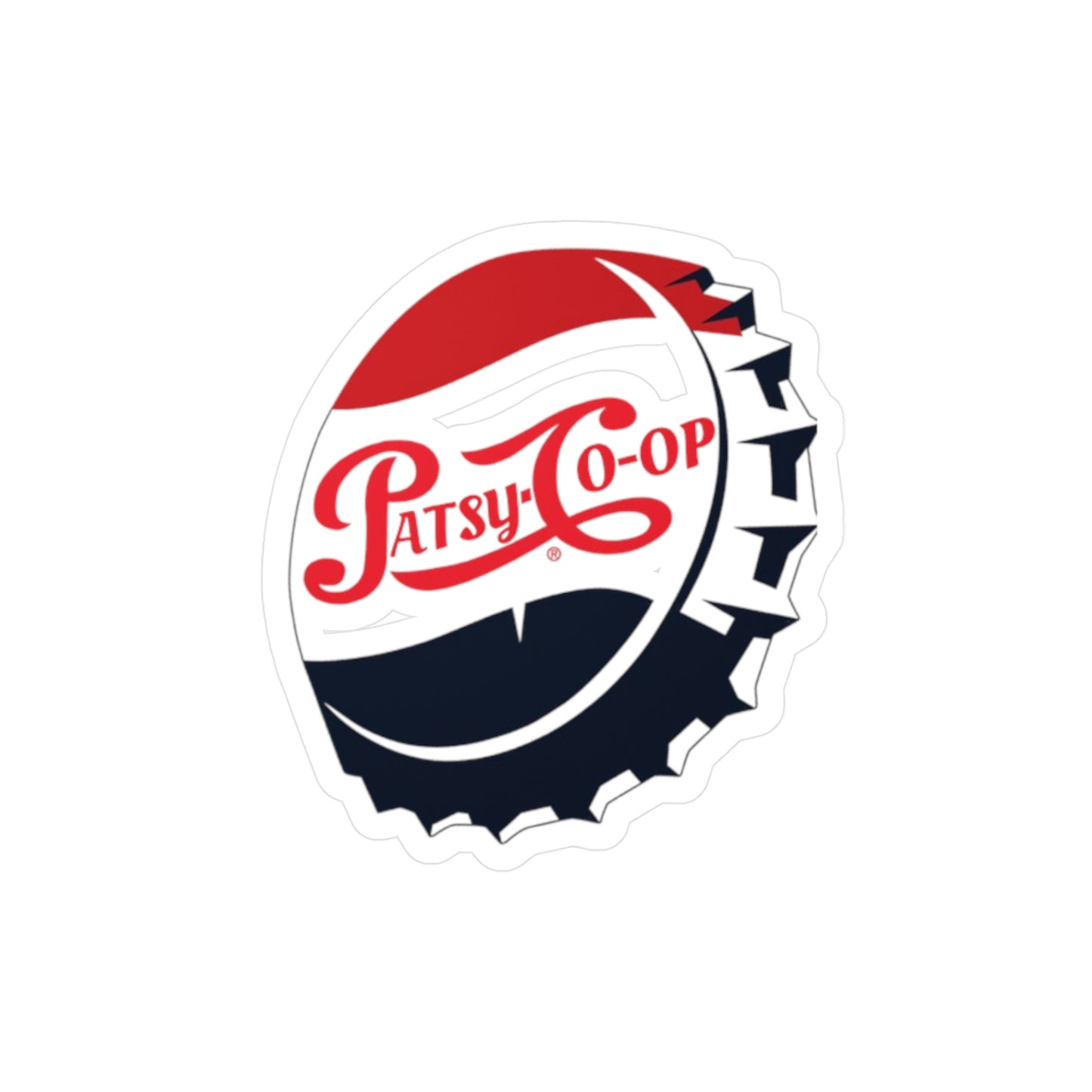 Patsy Co-Op Sticker Funny Soda Pop Satire Inspired Designs Kiss-Cut Vinyl Decals Parodies Famous Brands Gifts Spoof Sugary High fructose