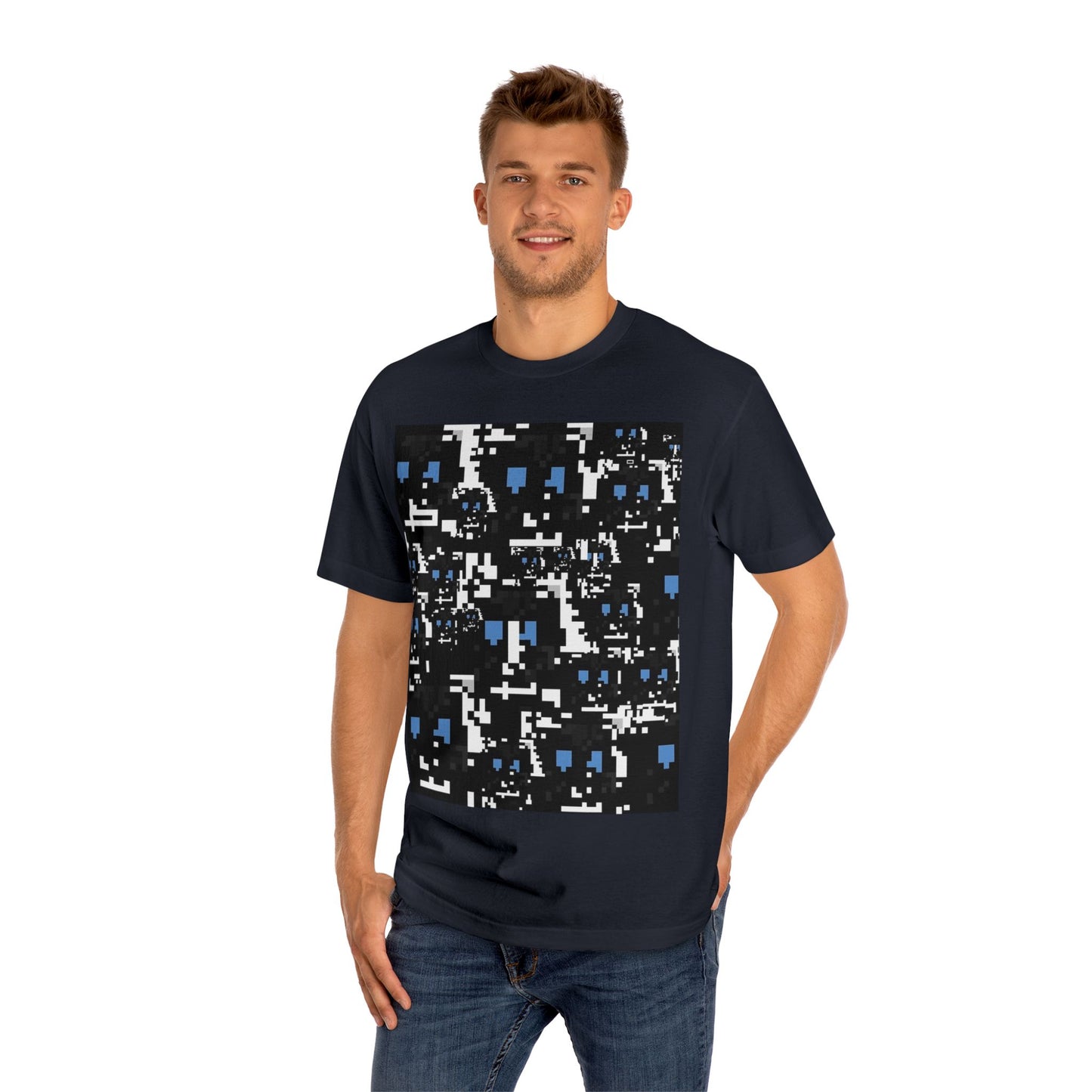 Anti-Surveillance Shirt – Facial Recognition Blocking Design, Privacy Shirt, Blocks Face Detection, Anti-AI Pattern