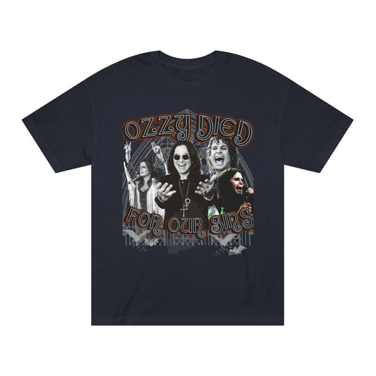 Ozzy Died For Our Sins – Black Heavy Metal Messiah Tee