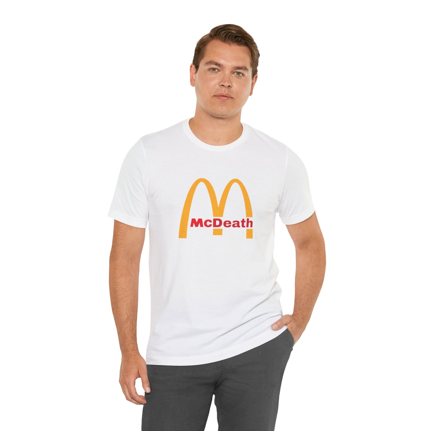McDeath Famous Brands Parodies 100% Cotton Unisex Tees Humorous T-Shirts Sugar Fast Food Diabetes Cancer Unhealthy Healthy Fat Heart