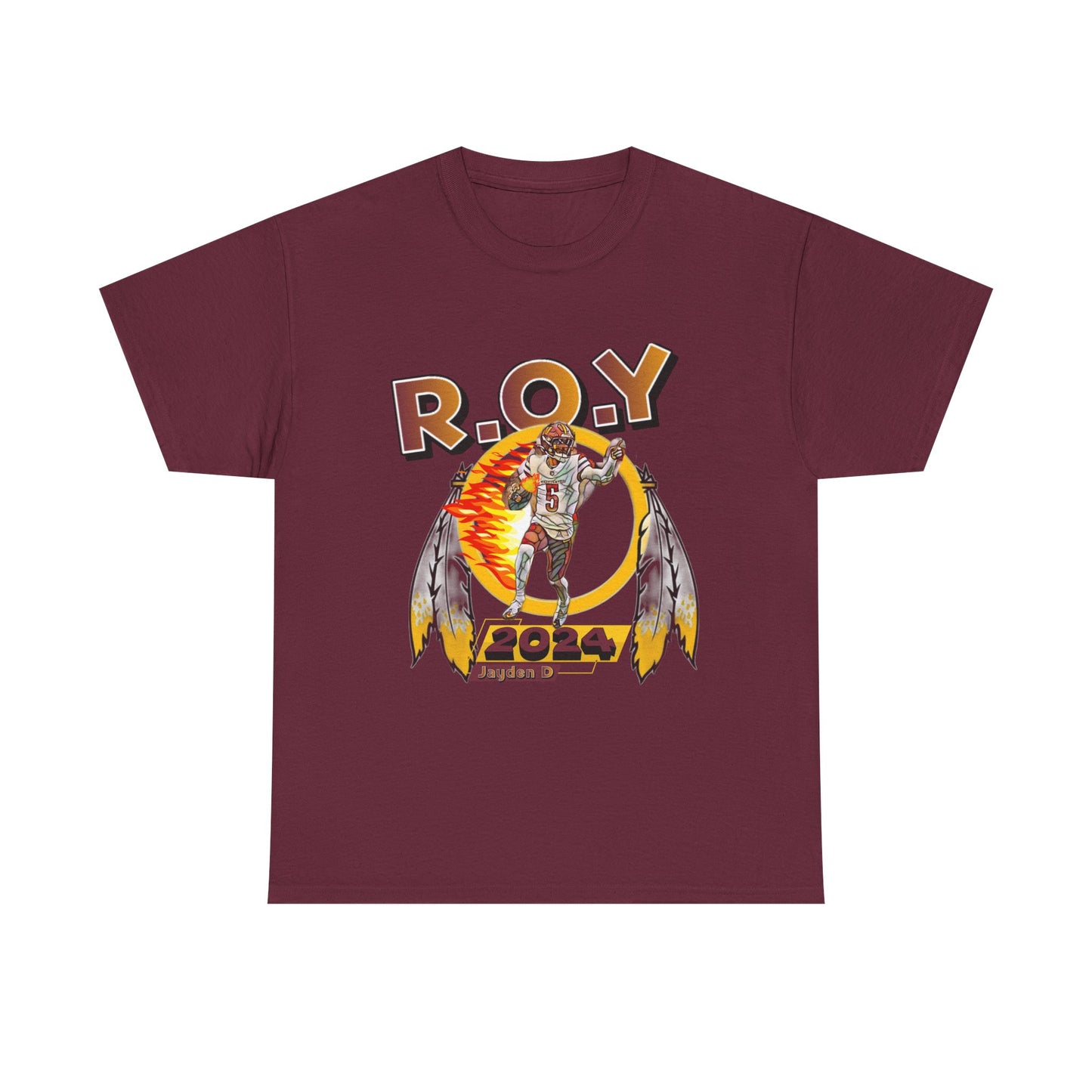 R.O.Y Washington Football qb jayden t-shirt, rookie of the year, washington dc, qb, R.O.Y, district of columbia, the capitol, mvp