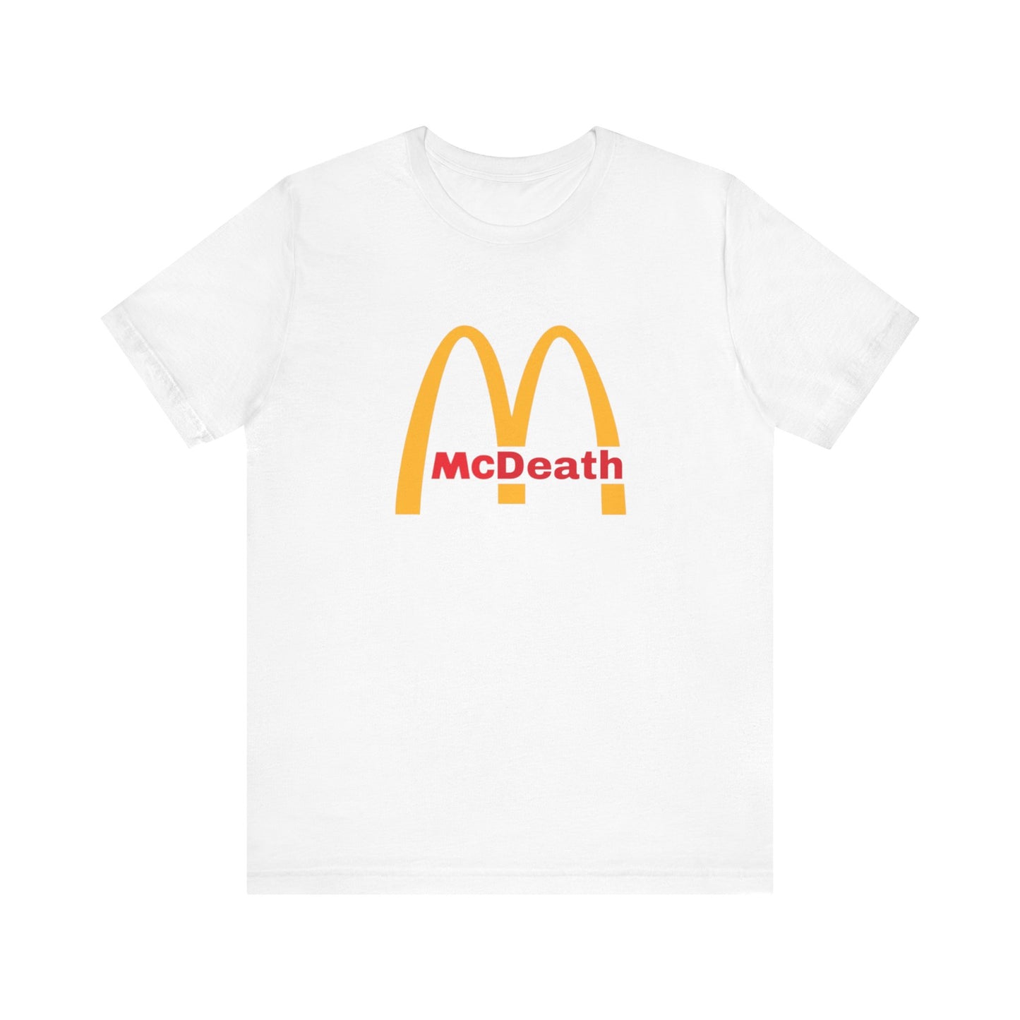 McDeath Famous Brands Parodies 100% Cotton Unisex Tees Humorous T-Shirts Sugar Fast Food Diabetes Cancer Unhealthy Healthy Fat Heart