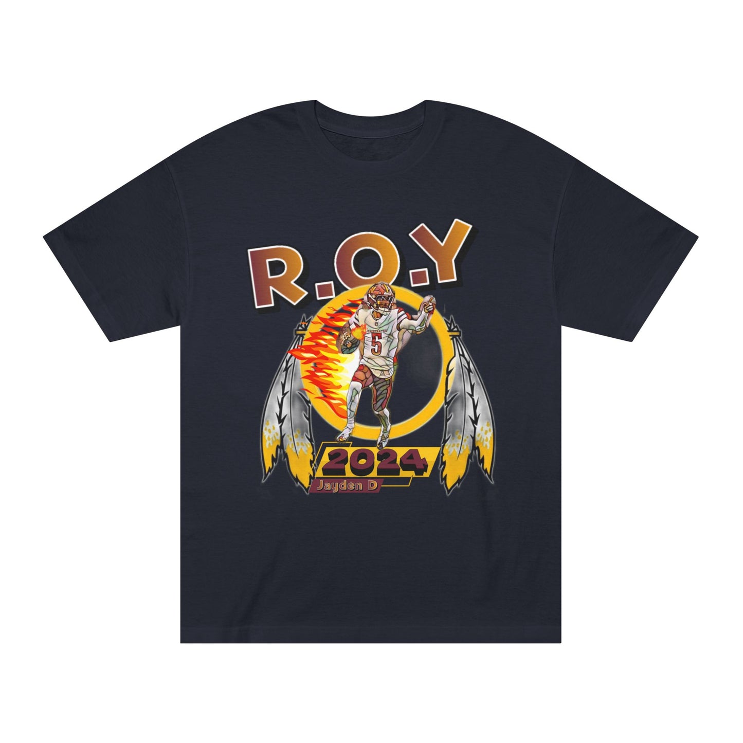 R.O.Y Rookie Of The Year Washington Football qb jayden t-shirt, rookie of the year, washington dc, qb, R.O.Y, district of columbia, the capitol, mvp
